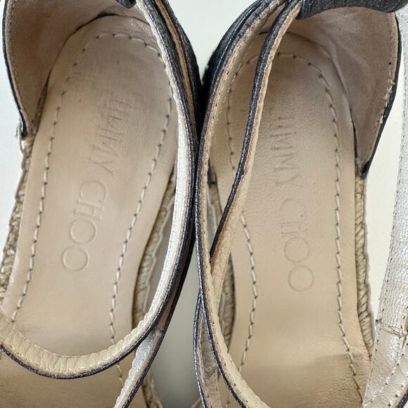 Jimmy Choo Donna Studded Espadrille Flat Black Size 36.5 / US 6.5 B - Picture 10 of 16